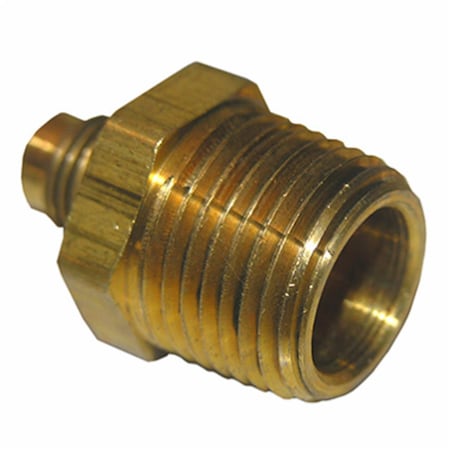 Larsen Supply Co 0.25 Flare x 0.62 in. Male Pipe Thread Brass Adapter 6PK 207925